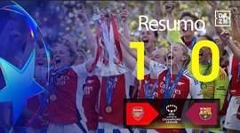 Liga Campeões Feminina: Arsenal FM 1 - 0 Barcelona FM (2024-2025)