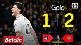 Premier League: AFC Bournemouth vs Arsenal, Golo 1-2 Rice (2025-2026)
