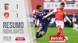 Liga Portugal Betclic: Sp. Braga 1 - 1 Santa Clara (2024-2025)