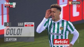 Liga Portugal Betclic: Rio Ave vs Sp. Braga, Golo 1-0 Clayton (VAR) (2024-2025)