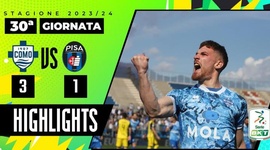 Serie B: Como 3 - 1 Pisa (2023-2024)