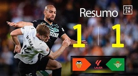 La Liga: Valência 1 - 1 Bétis (2025-2026)