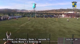 III Divisão AF Lisboa: UDR Santa Maria 1 - 2 Sintrense (2019-2020)