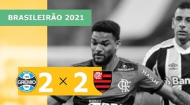 Brasileirão: Grêmio 2 - 2 Flamengo (2021)