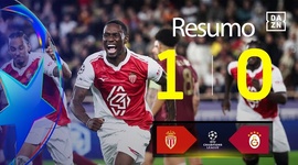 Liga Campeões: Monaco 1 - 0 Galatasaray (2025-2026)