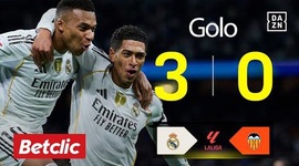 La Liga: Real Madrid vs Valência, Golo 3-0 Bellingham (2025-2026)