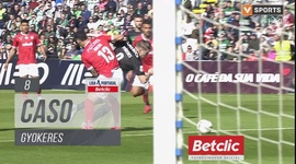 Liga Portugal Betclic: Santa Clara vs Sporting, Caso Gyokeres, 8' (2024-2025)