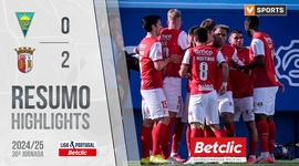 Liga Portugal Betclic: Estoril 0 - 2 Sp. Braga (2024-2025)