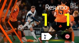 Liga Europa: Tottenham 1 - 1 Frankfurt (2024-2025)