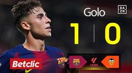 La Liga: Barcelona vs Valência, Golo 1-0 Fermín (2025-2026)