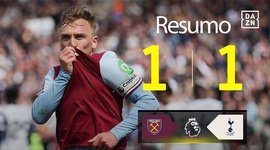 Premier League: West Ham 1 - 1 Tottenham (2024-2025)
