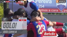 Liga Portugal Betclic: Desp. Chaves vs Estoril, Golo 1-0 João Correia (2023-2024)