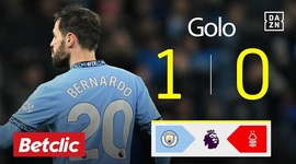 Premier League: Man City vs Nottingham Forest, Golo 1-0 Bernardo (2024-2025)