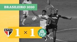 Brasileirão: São Paulo 1 - 1 Palmeiras (2020)