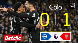 Premier League: Brighton vs Arsenal, Golo 0-1 Nwaneri (2024-2025)