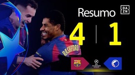 Liga Campeões: Barcelona 4 - 1 Kobenhavn (2025-2026)