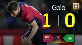 La Liga: Barcelona vs Bétis, Golo 1-0 Gavi (2024-2025)