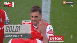 Liga Portugal Betclic: Sp. Braga vs Santa Clara, Golo 1-1 Ricardo Horta (2024-2025)