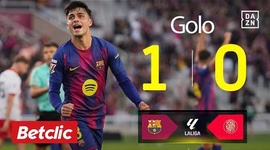 La Liga: Barcelona vs Girona, Golo 1-0 Pedri (2025-2026)