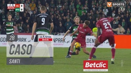 Liga Portugal Betclic: Gil Vicente vs Sporting, Cartão Amarelo Santi, 28' (2024-2025)
