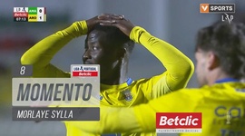 Liga Portugal Betclic: CF Estrela Amadora vs Arouca, Jogada Morlaye Sylla, 8' (2024-2025)