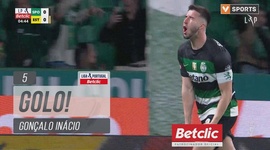 Liga Portugal Betclic: Sporting vs Estoril, Golo 1-0 Gonçalo Inácio (2024-2025)