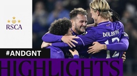 Eerste klasse A: Anderlecht 6 - 0 AA Gent (2024-2025)