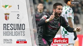 Liga Portugal Betclic: Moreirense 1 - 2 Sp. Braga (2024-2025)