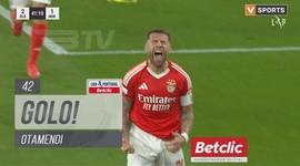 Liga Portugal Betclic: Benfica vs Moreirense, Golo 3-1 Otamendi (2024-2025)