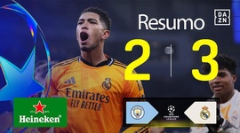 Liga Campeões: Man City 2 - 3 Real Madrid (2024-2025)