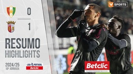 Liga Portugal Betclic: CF Estrela Amadora 0 - 1 Sp. Braga (2024-2025)