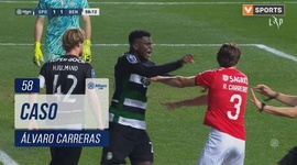 Allianz Cup: Sporting vs Benfica, Cartão Amarelo Álvaro Carreras, 58' (2024-2025)
