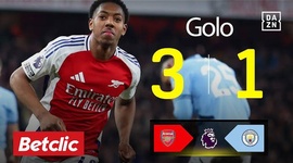 Premier League: Arsenal vs Man City, Golo 3-1 Lewis-Skelly (2024-2025)
