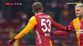 Super Ligi: Galatasaray vs Gaziantep FK, Golo 1-1 B. Yılmaz (2025-2026)