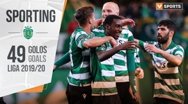 Sporting: Os 49 golos na Liga 19/20