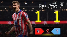 La Liga: Atlético Madrid 1 - 1 Celta de Vigo (2024-2025)