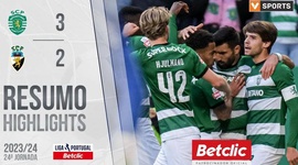 Liga Portugal Betclic: Sporting 3 - 2 Farense (2023-2024)