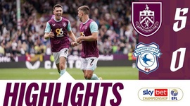 Championship: Burnley 5 - 0 Cardiff City (2024-2025)