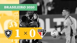 Brasileirão: Botafogo 1 - 0 São Paulo (2020)