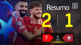 Liga Campeões: Liverpool 2 - 1 Lille (2024-2025)