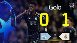 Liga Campeões: Man City vs Real Madrid, Golo 0-1 Vini Jr (2025-2026)