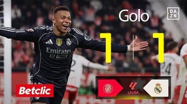 La Liga: Girona vs Real Madrid, Golo 1-1 Mbappé (2025-2026)