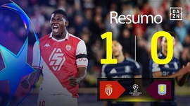 Liga Campeões: Monaco 1 - 0 Aston Villa (2024-2025)