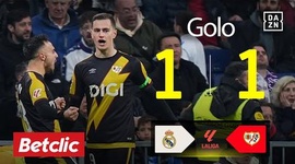 La Liga: Real Madrid vs Rayo Vallecano, Golo 1-1 Jorge de Frutos (2025-2026)