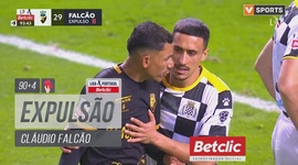 Liga Portugal Betclic: Boavista vs Farense, Expulsão Cláudio Falcão, 94' (2024-2025)