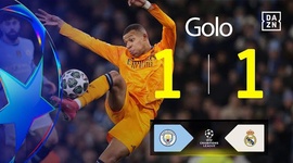 Liga Campeões: Man City vs Real Madrid, Golo 1-1 Mbappé (2024-2025)