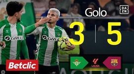 La Liga: Bétis vs Barcelona, Golo 3-5 Cucho (2025-2026)