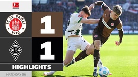 Bundesliga: FC St. Pauli 1 - 1 Mönchengladbach (2024-2025)