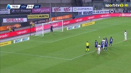Serie A: Verona vs Sassuolo, Golo 0-1 A. Pinamonti (2025-2026)