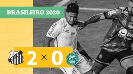 Brasileirão: Santos 2 - 0 Coritiba (2020)